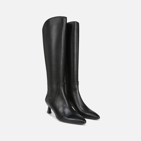 Naturalizer Deesha Women’s Black Leather Knee High Boots Size 9M - - Picture 1 of 11